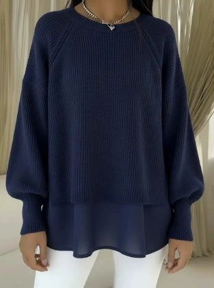 Adelyn | Pull en maille superposée
