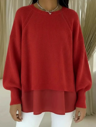 Adelyn | Pull en maille superposée