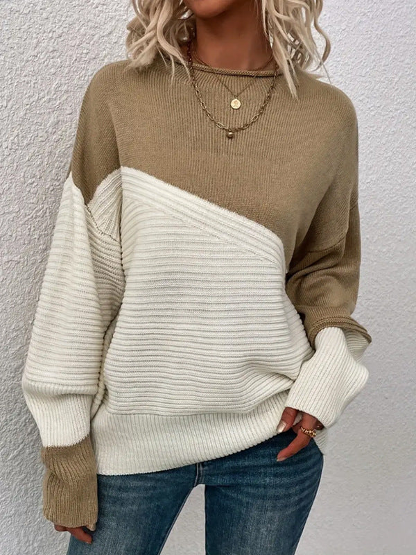 KARA™ - Casual Long Sleeve Round Neck Sweater