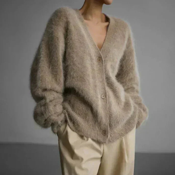 ADELE™ - Cardigan en Mohair Fluffy