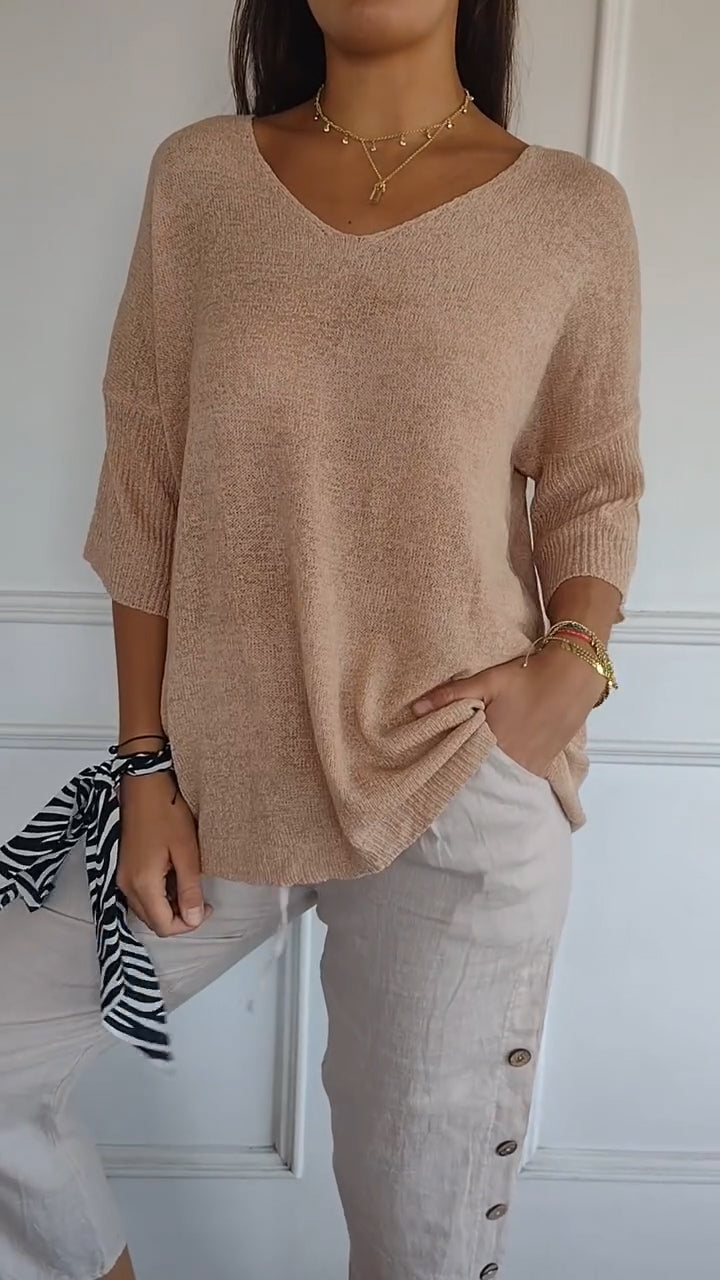 AMANDA | BLOUSE EN TRICOT DÉCONTRACTÉE