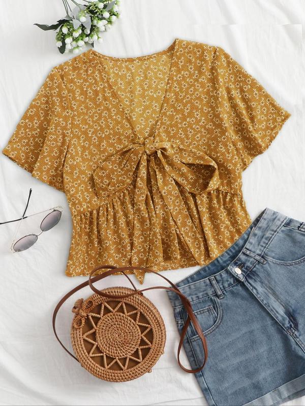 ALTHEA™ – Casual Summer V-Neck Flowy Top