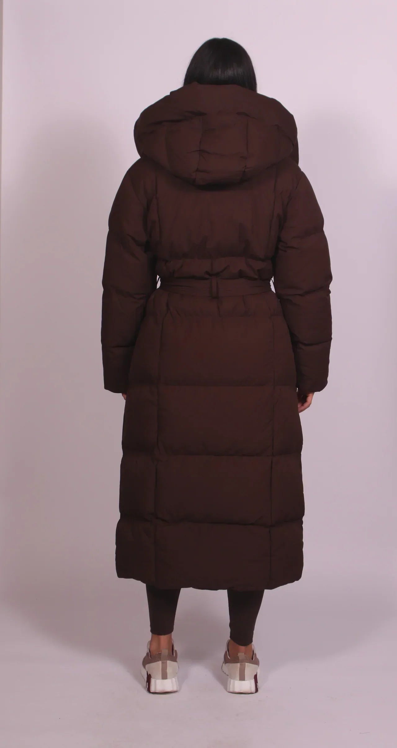 Carmen - Manteau Puffer Long avec Ceinture