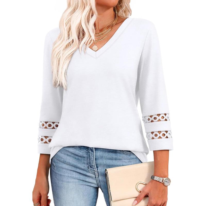 STYLI™ –  Chic Casual V-Neck Summer Top