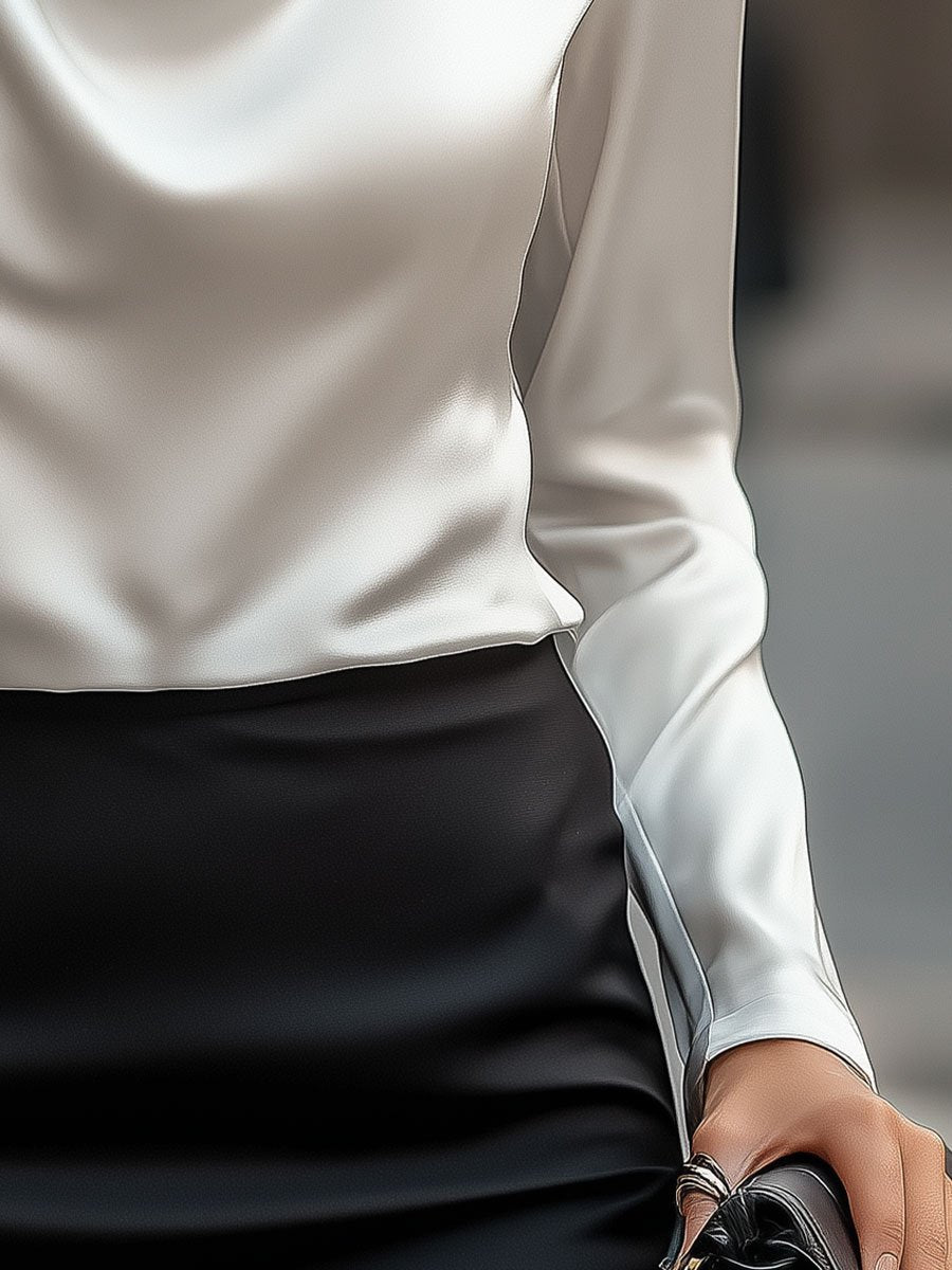 BLAIRE | BLOUSE EN SATIN ÉLÉGANT